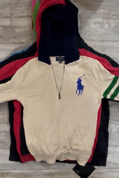Ralph Lauren Kapuzenjacke mit durchgehendem Reißverschluss