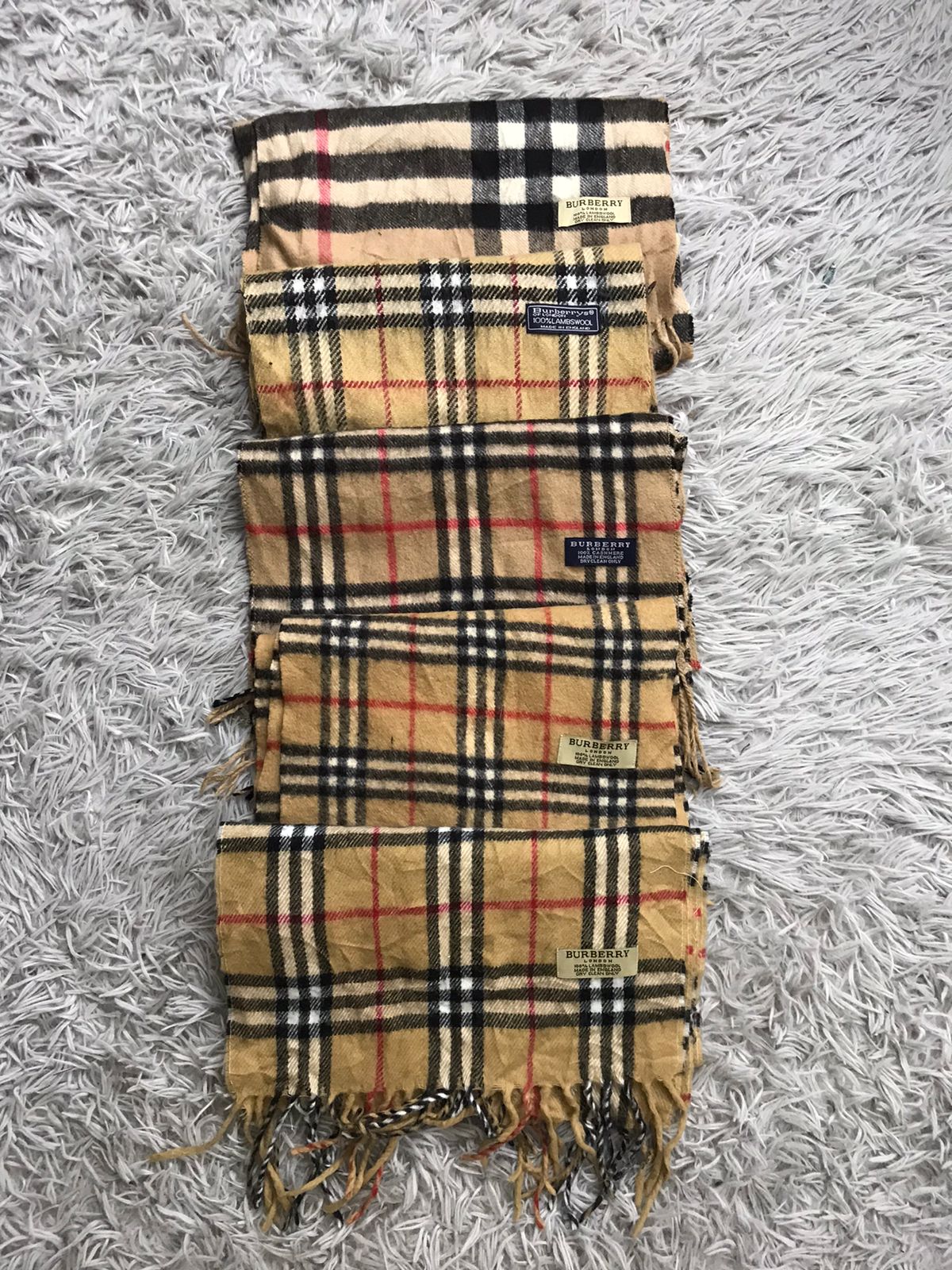 Y2K IGNARO SCARF BEIGE BURBERRY