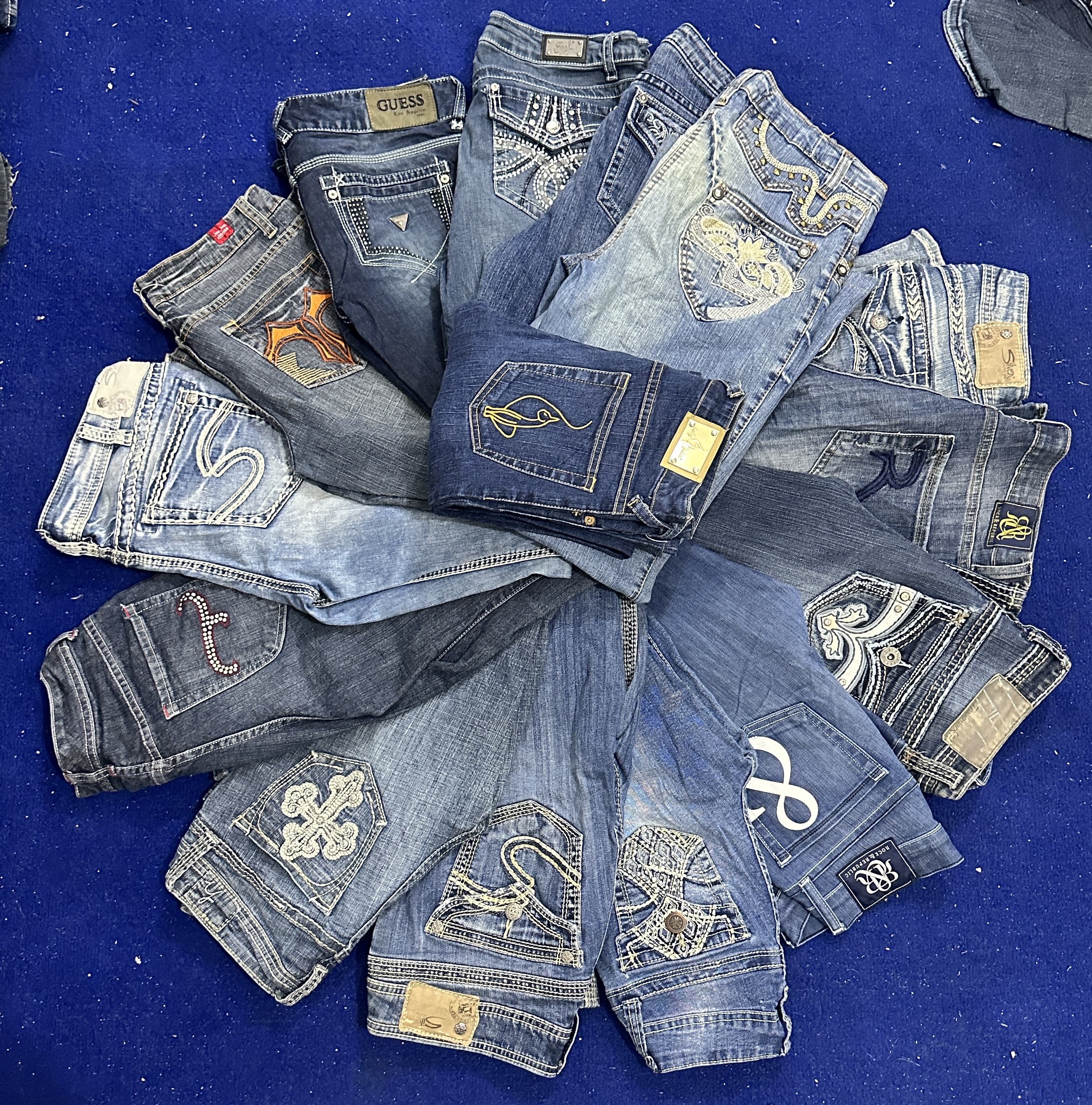 Y2K woman flared jeans 20 pieces