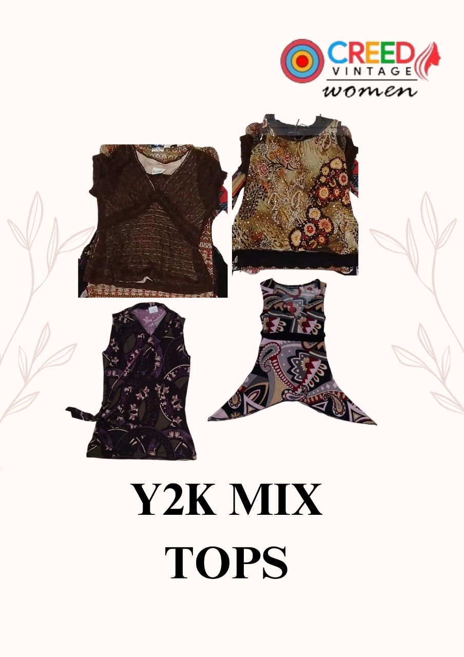 CR2758 Y2K Mix Tops - 12 Pcs