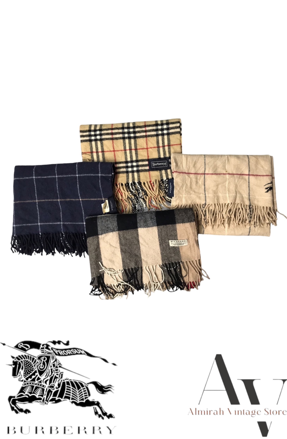 Long burberry scarves