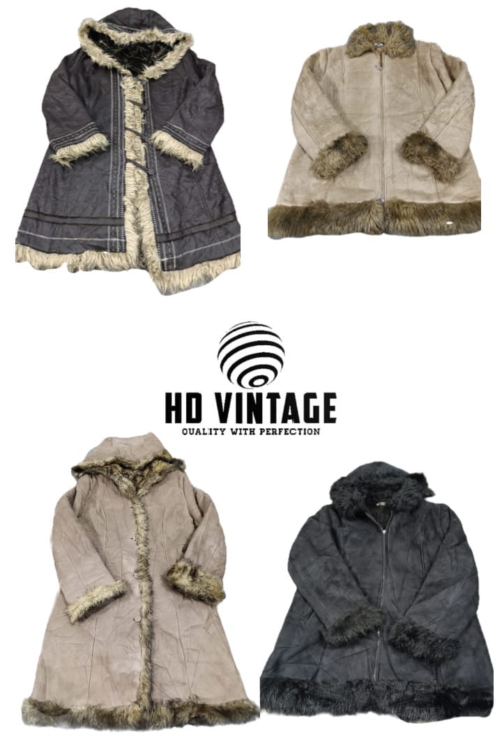 HD495 Ladies Y2K Afghan Coats - 10 pcs