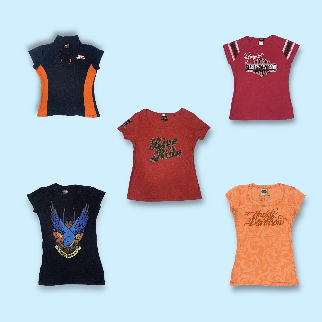 Y2K Harley Davidson Tees Bundle – 100 Pieces for £3!