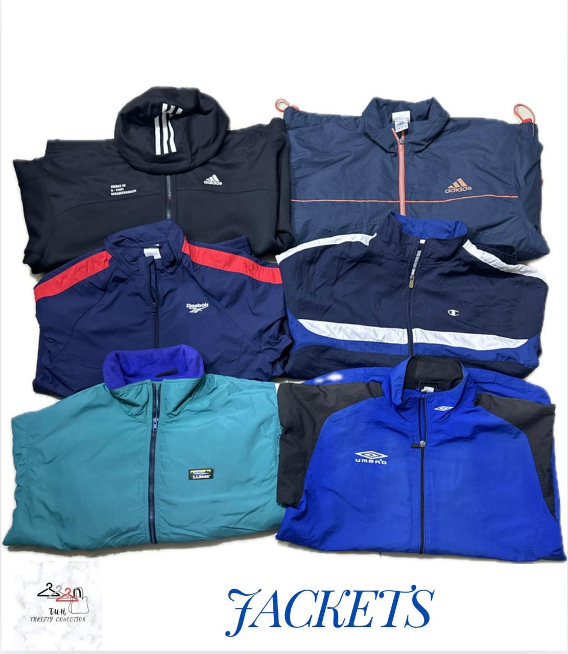 Jackets (Multiple brand including Adidas, Umbro, Columbia and others)