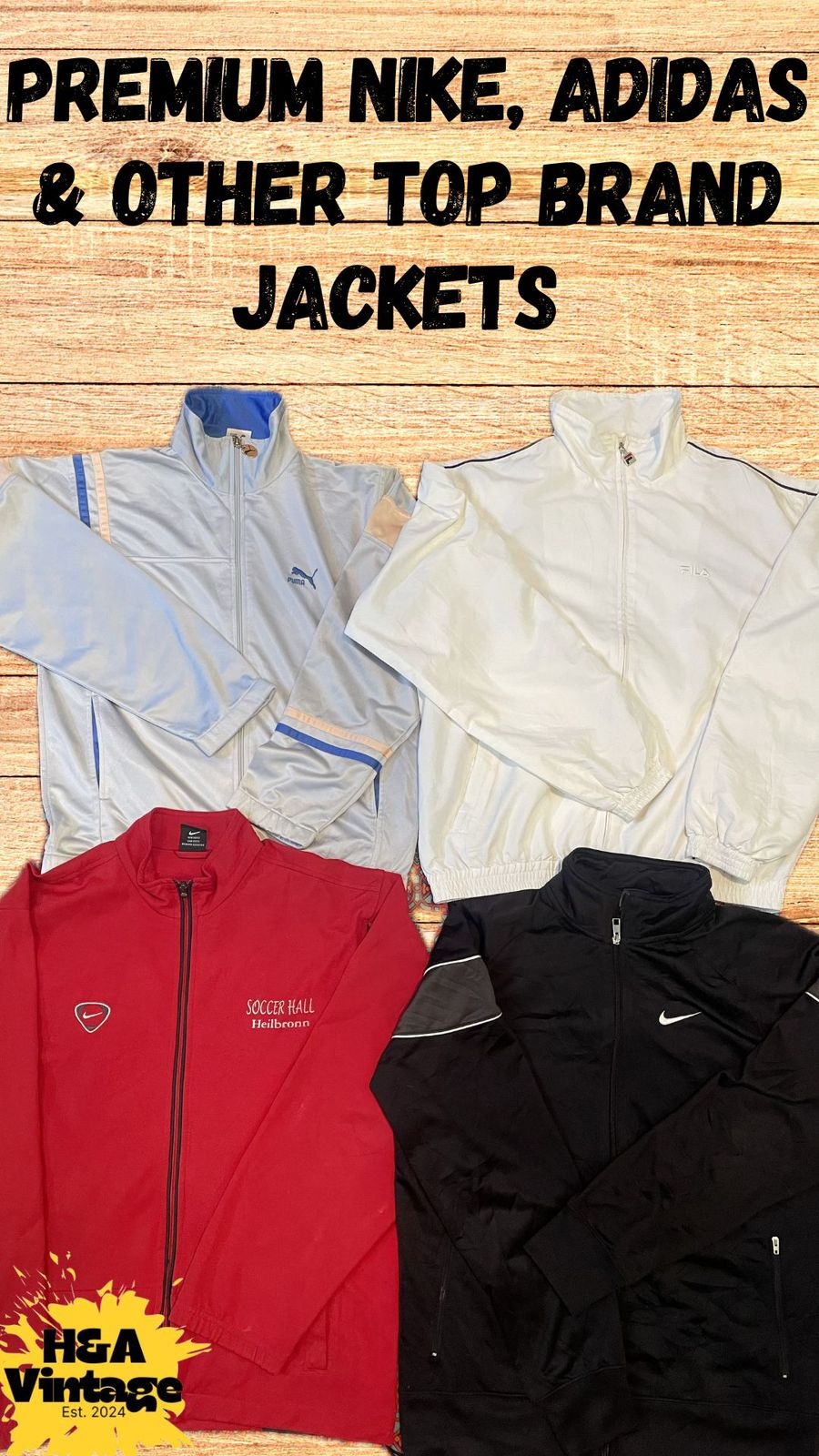 Adidas Nike & Top Brands Jackets