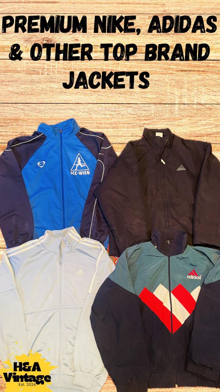 Adidas, Nike and Top Brands Jackets