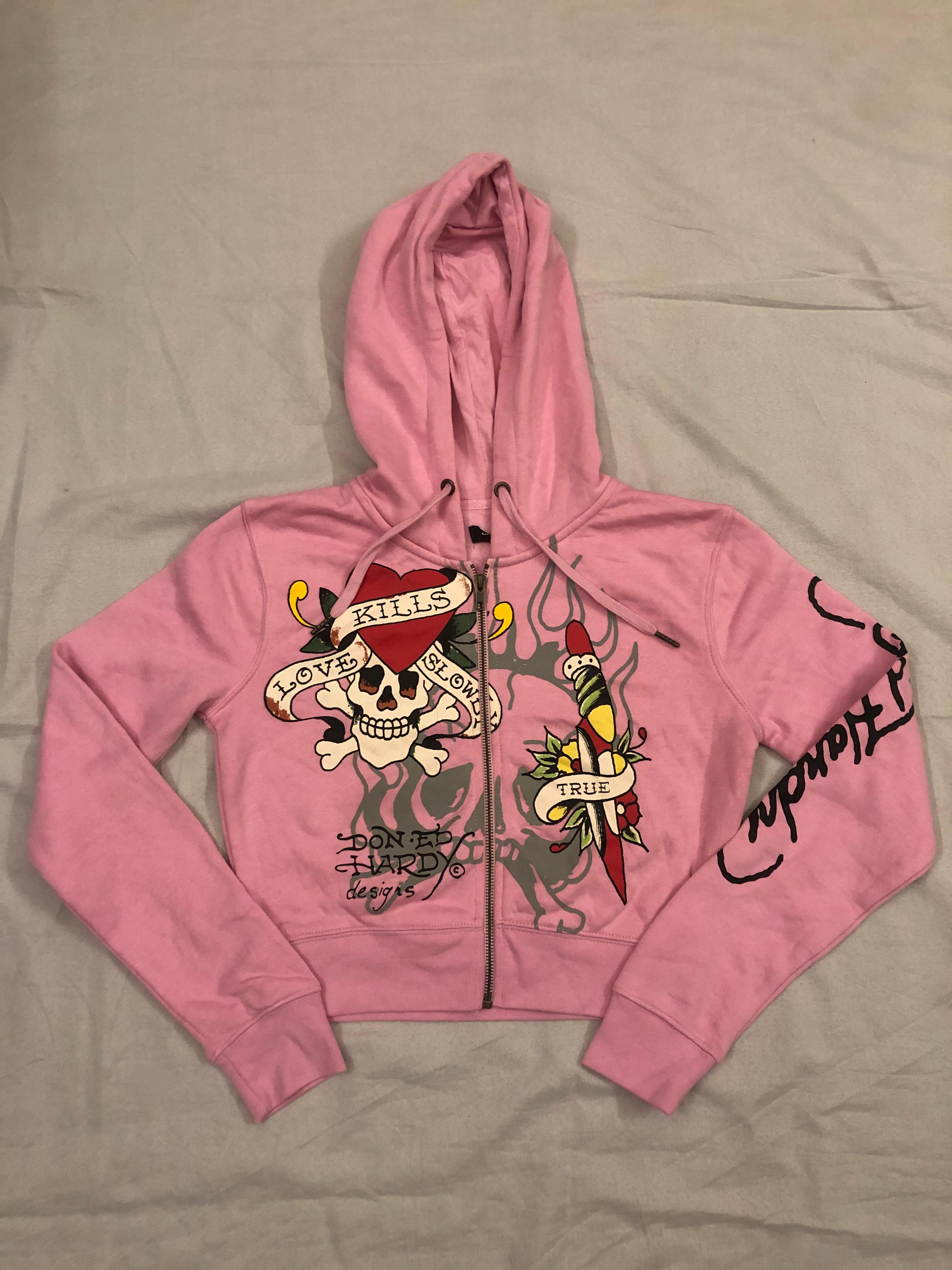 ED HARDY Femmes Sweat-shirts à Capuche Cortés Restants - 50 pièces