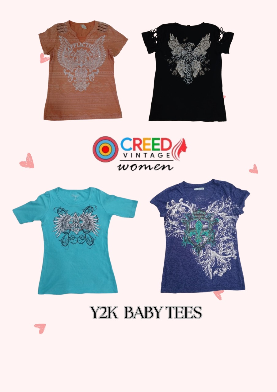 CR2763 T-shirts Y2K Bébé - 15 pcs