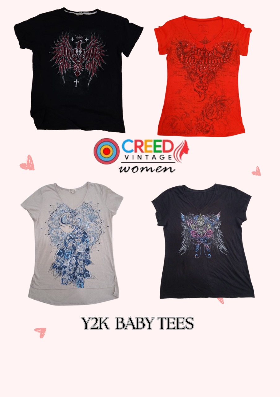 CR2765 Y2K Baby Tees - 11 Pcs