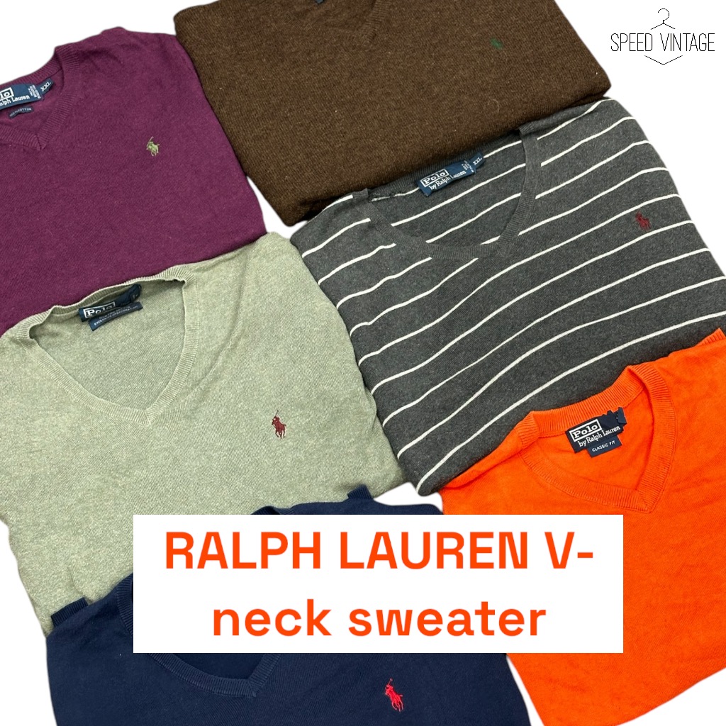 RALPH LAUREN V-Ausschnitt Pullover | 10 Stück