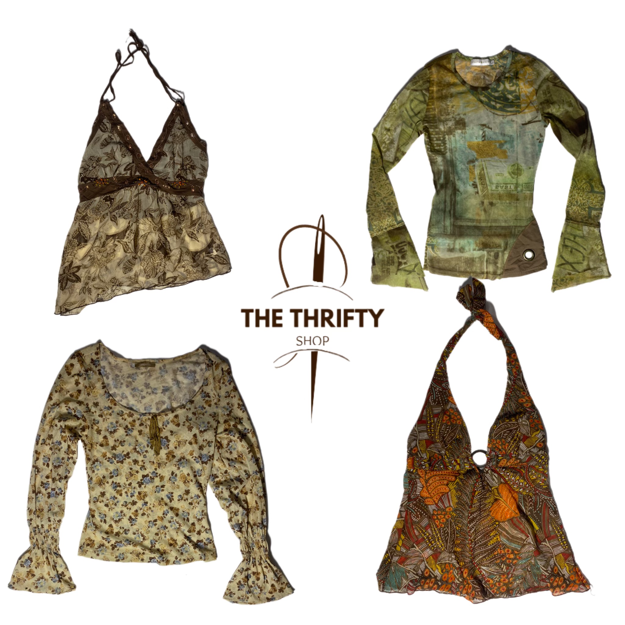 Y2k Earthy Toned Tops Mix (SU-026)