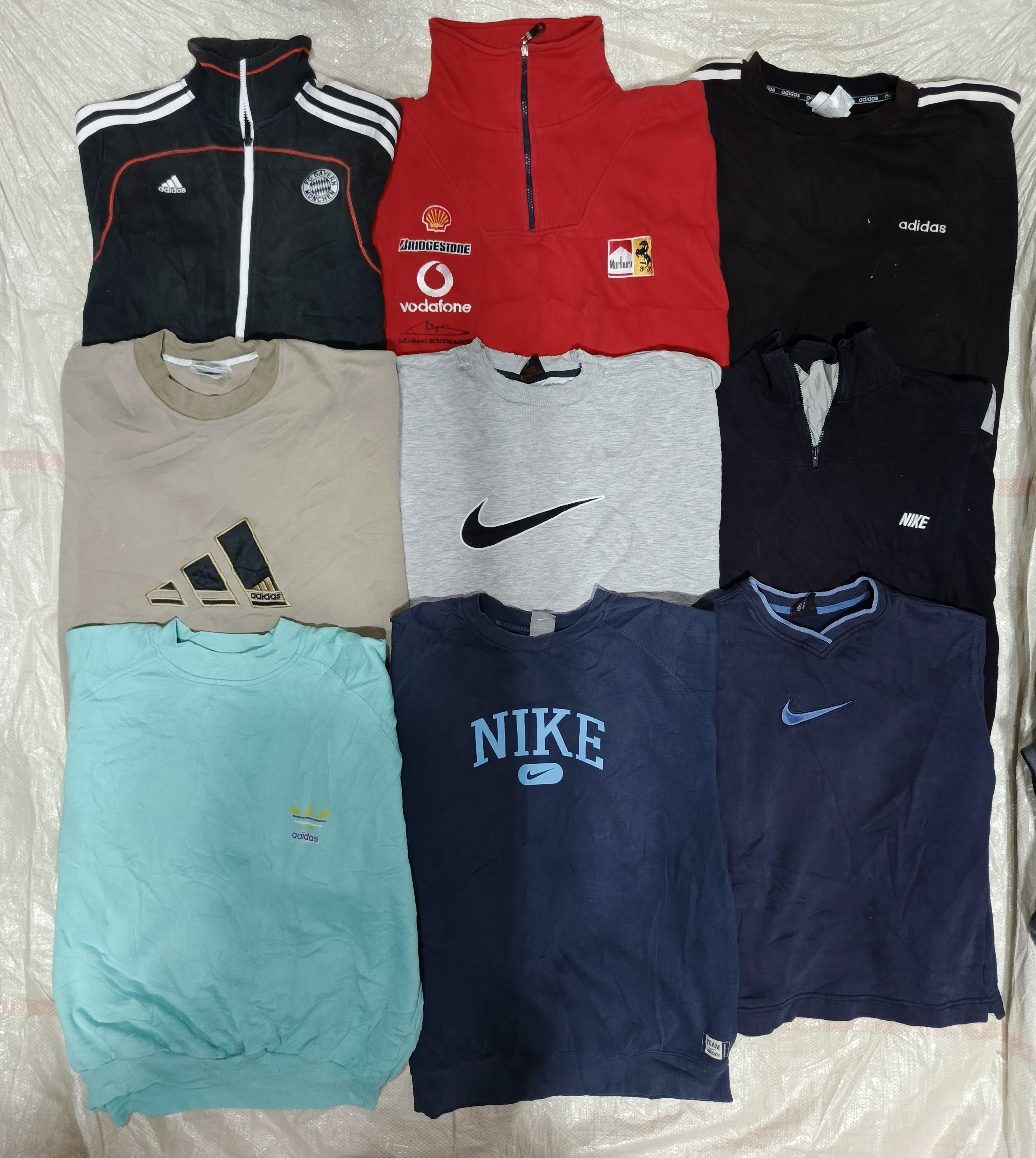 Vintage Nike ,adidas mix brand sweatshirts