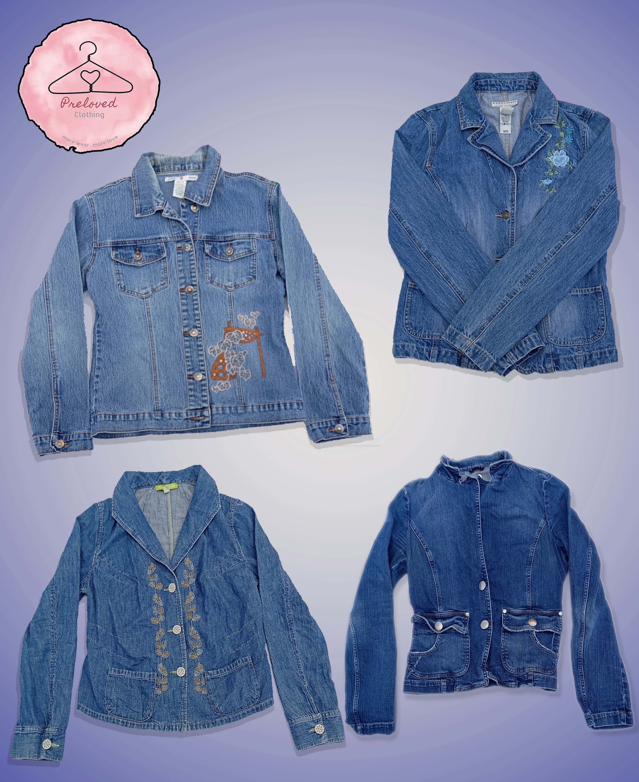 Y2K Denim Blazer Jackets