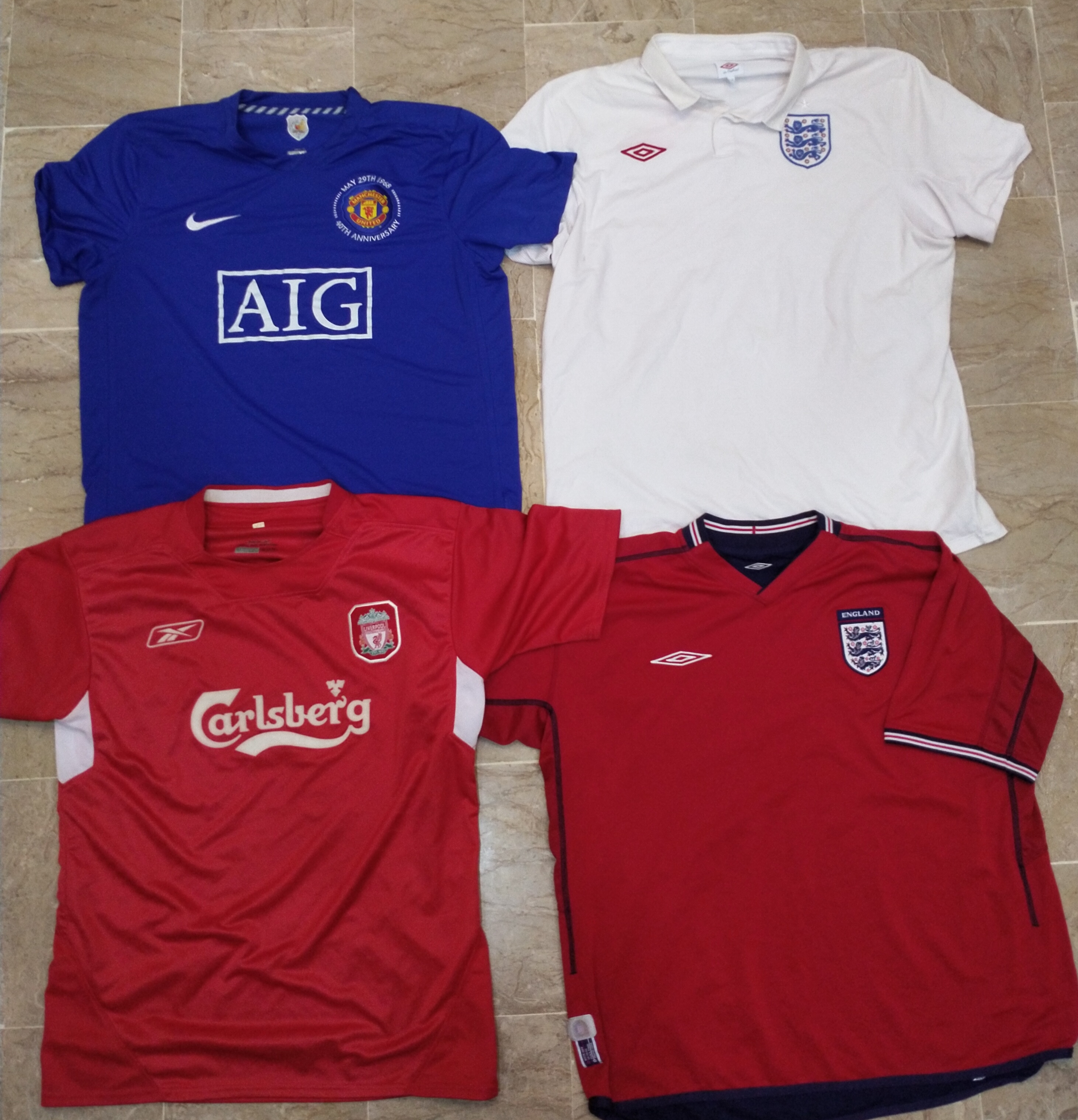 Nike / Adidas / Puma/ Umbro Football T-Shirts