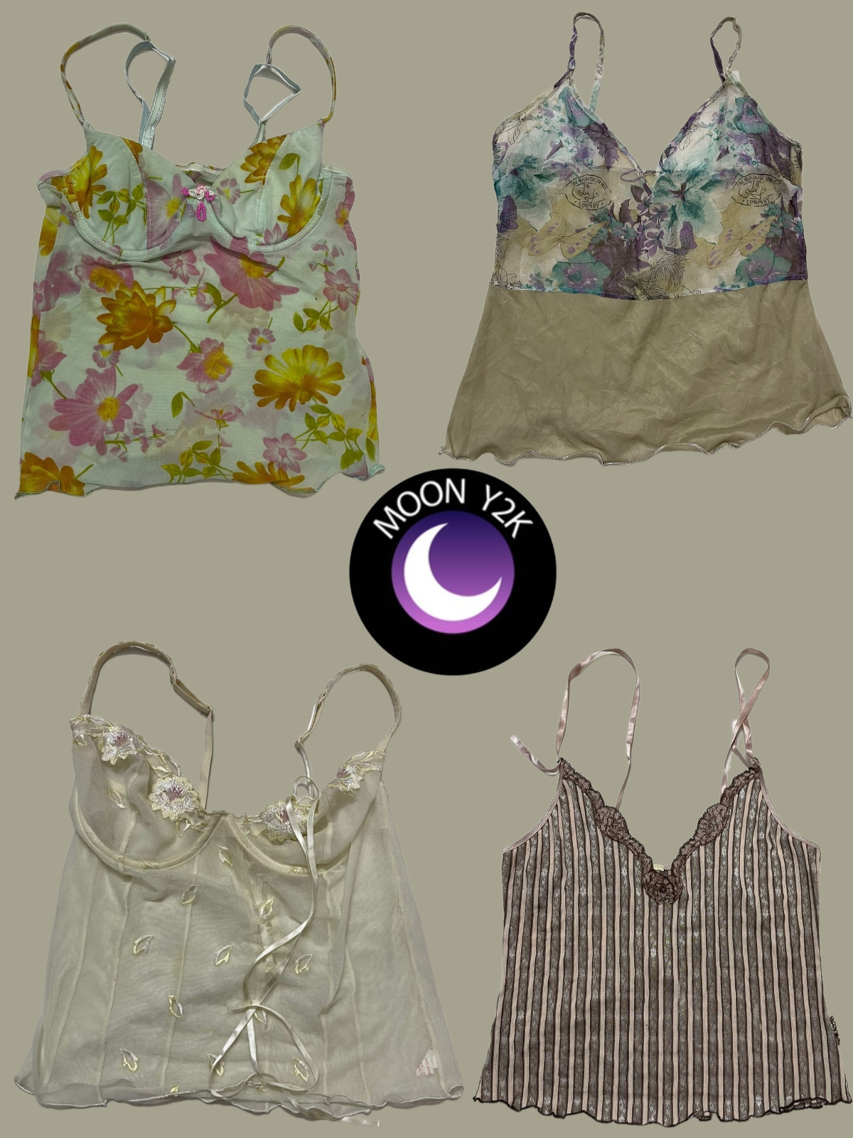 Y2k Soft Girl Mesh Cami Tops (A-148)