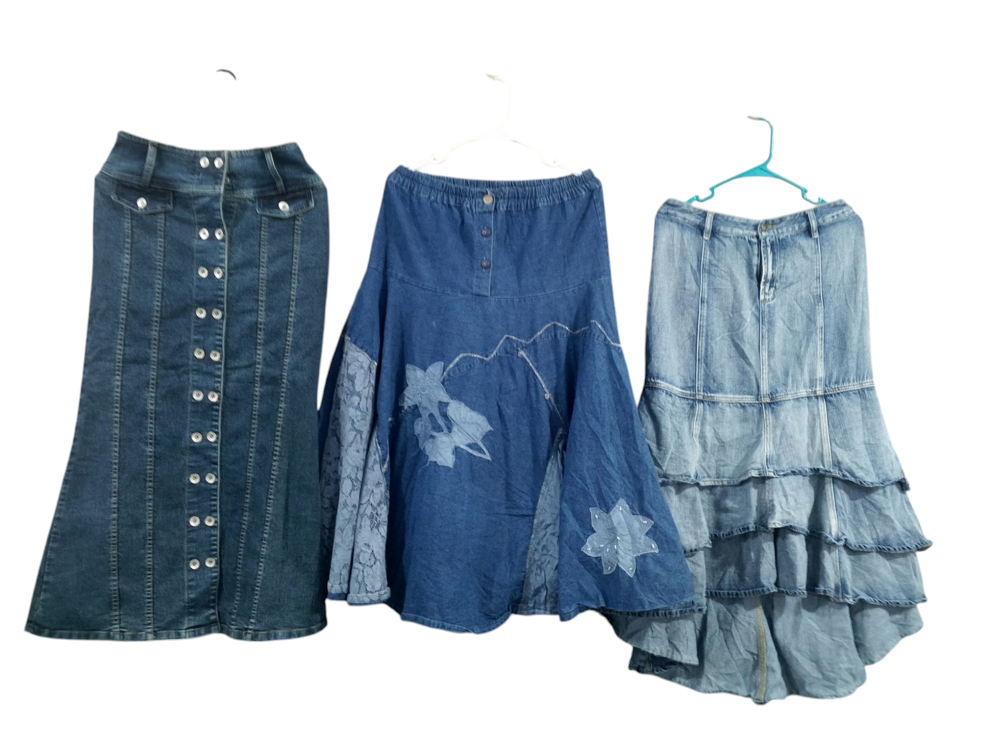 Jupes longues en denim best-seller Y2K - 12 pcs