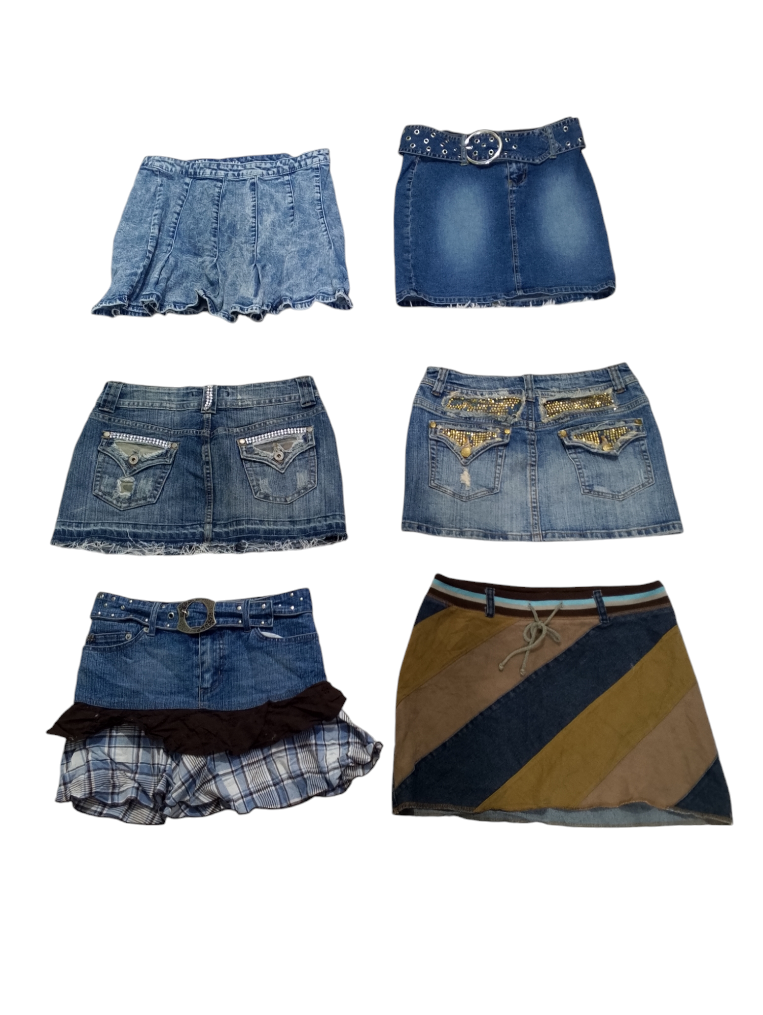 Y2k bestseller denim mini skirts - 15 pcs