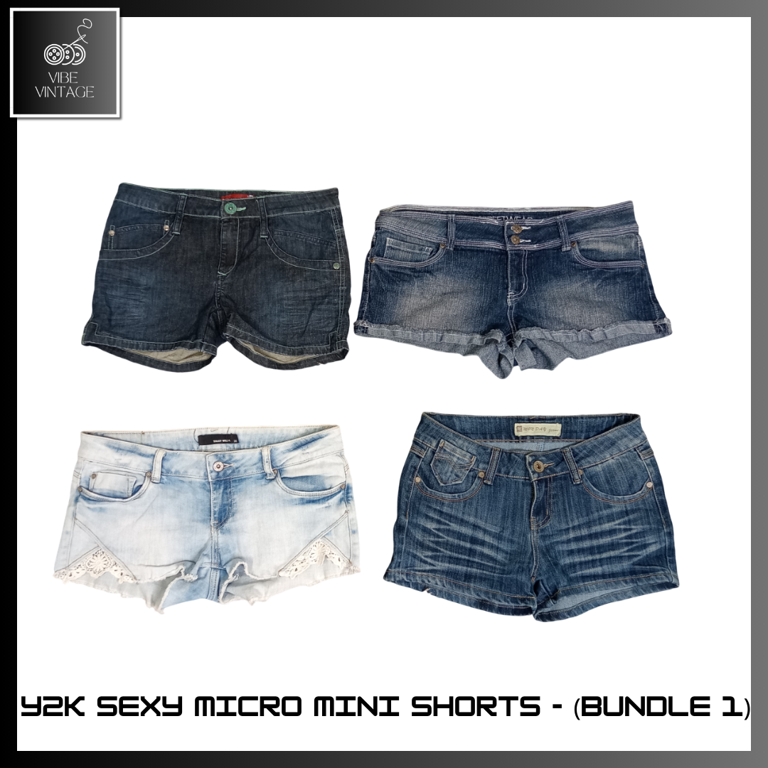 Y2K SEXY MICRO MINI SHORTS  - 10 PCS ( BUNDLE 1)