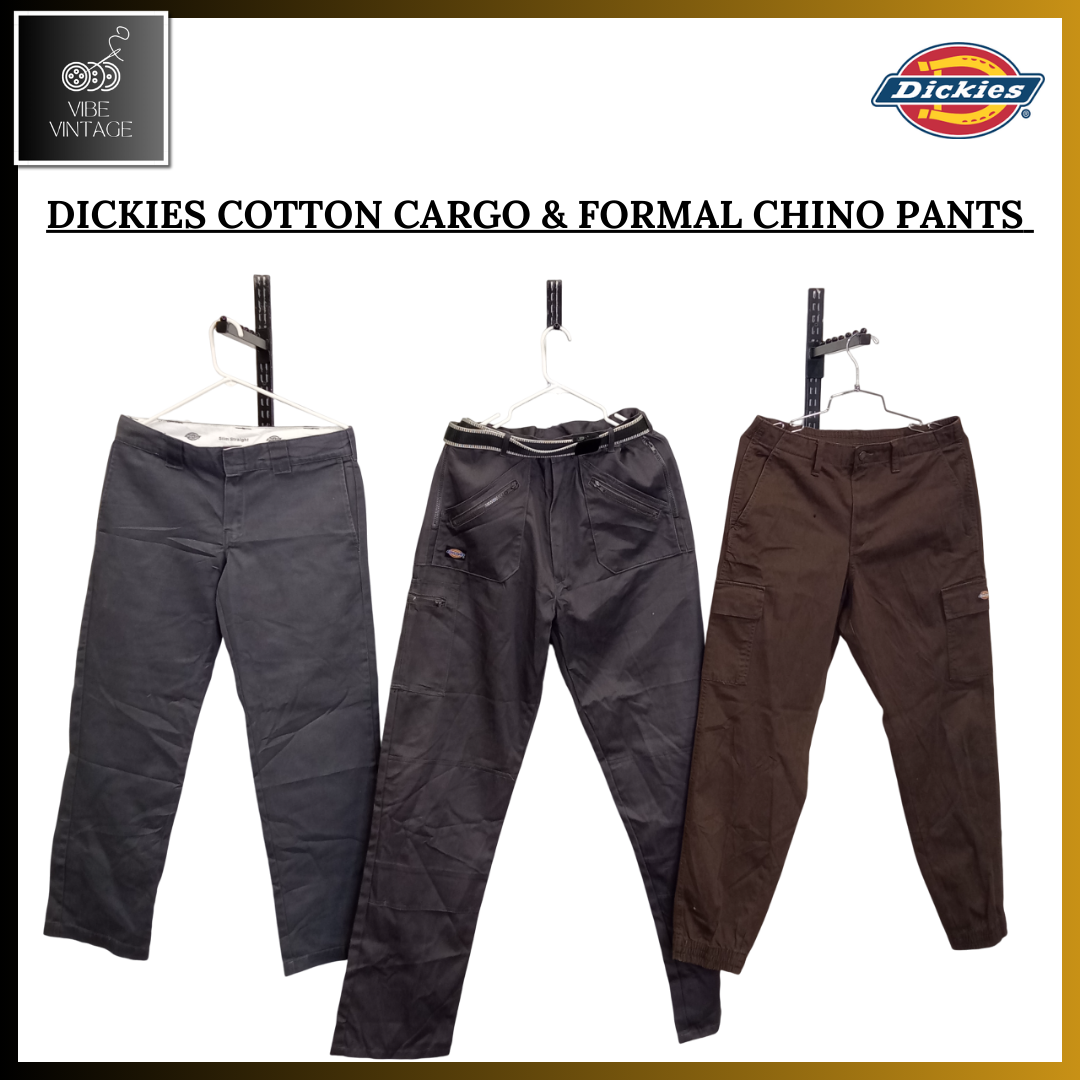 DICKIES COTTON CARGO & FORMAL CHINO PANTS - 14 PCS