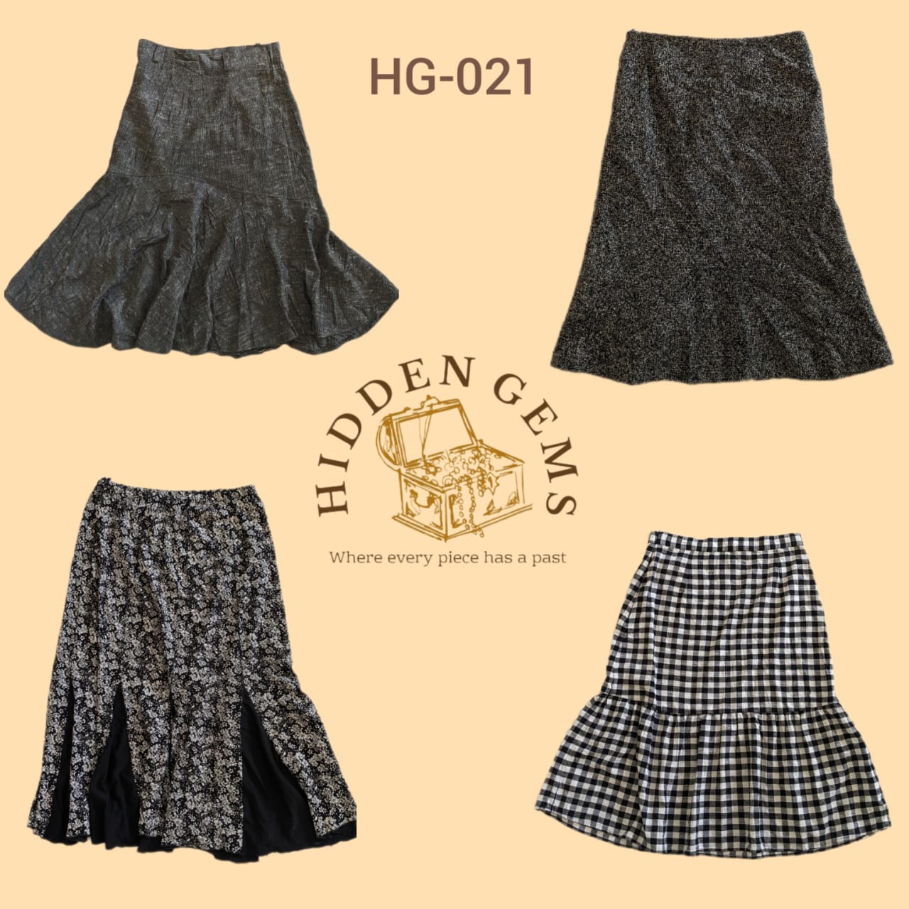 Y2k mixed floral skirts(HG-021)