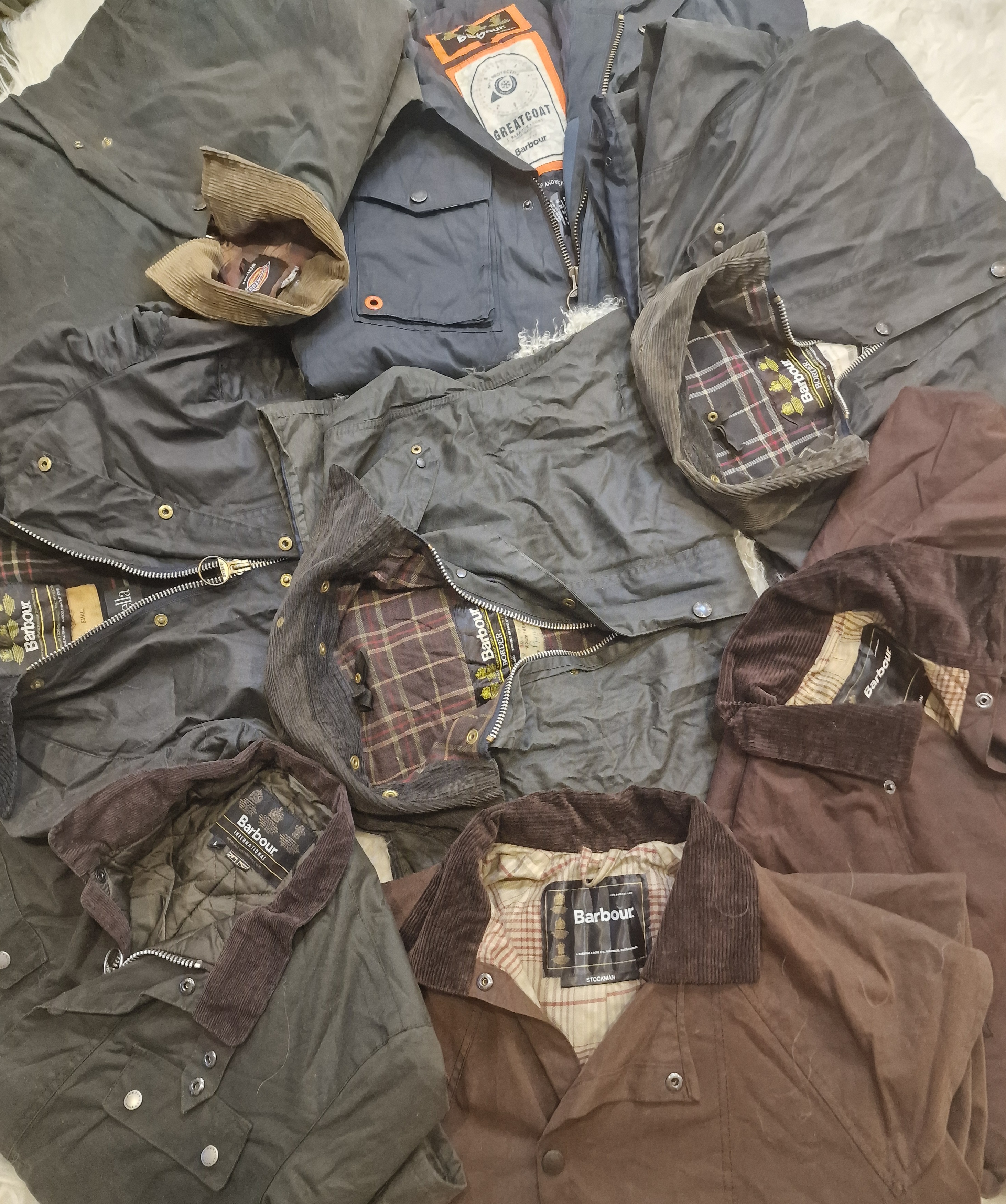 Vestes en cire Barbour