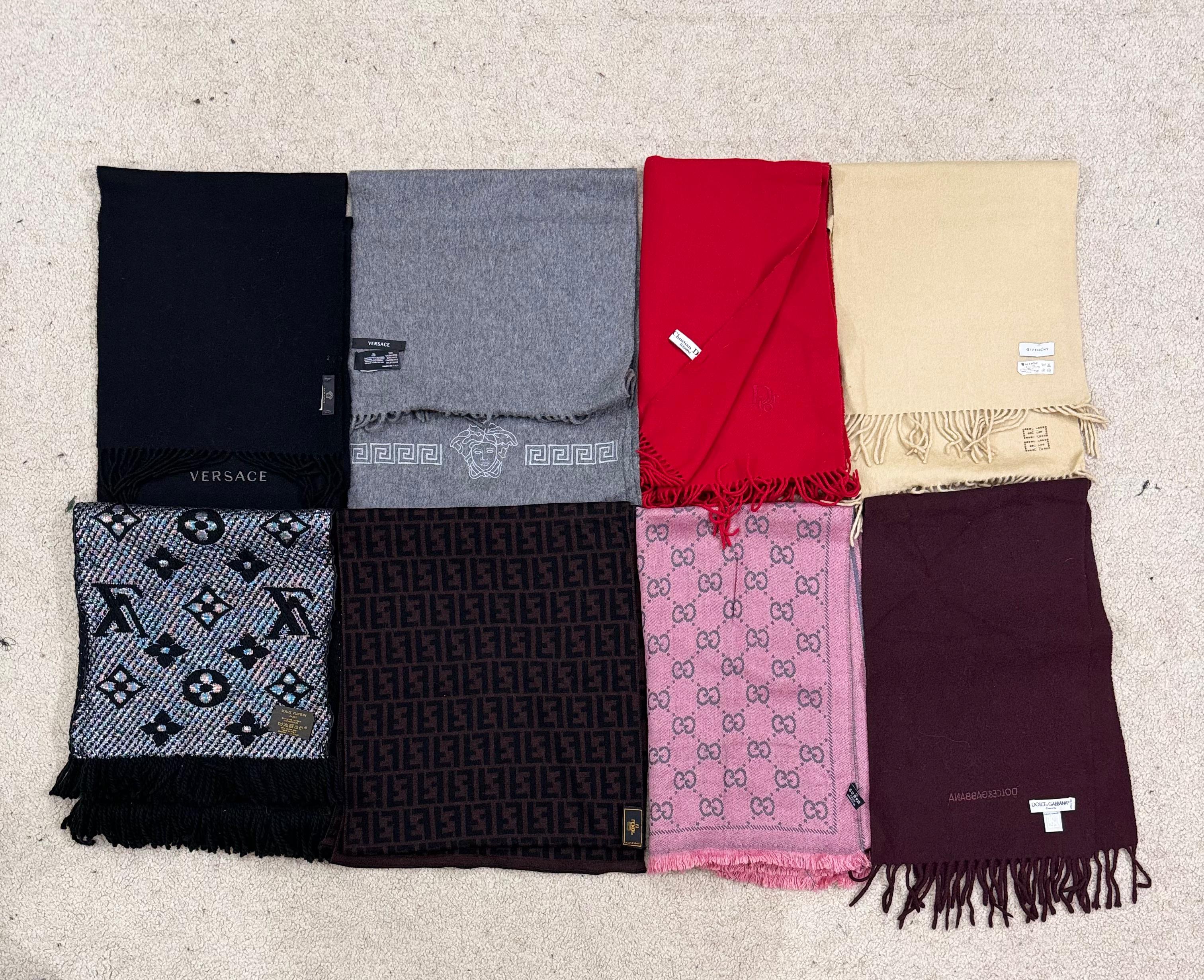 #VV189 Écharpes de luxe : LV, Versace, Dolce&Gabbana, Gucci