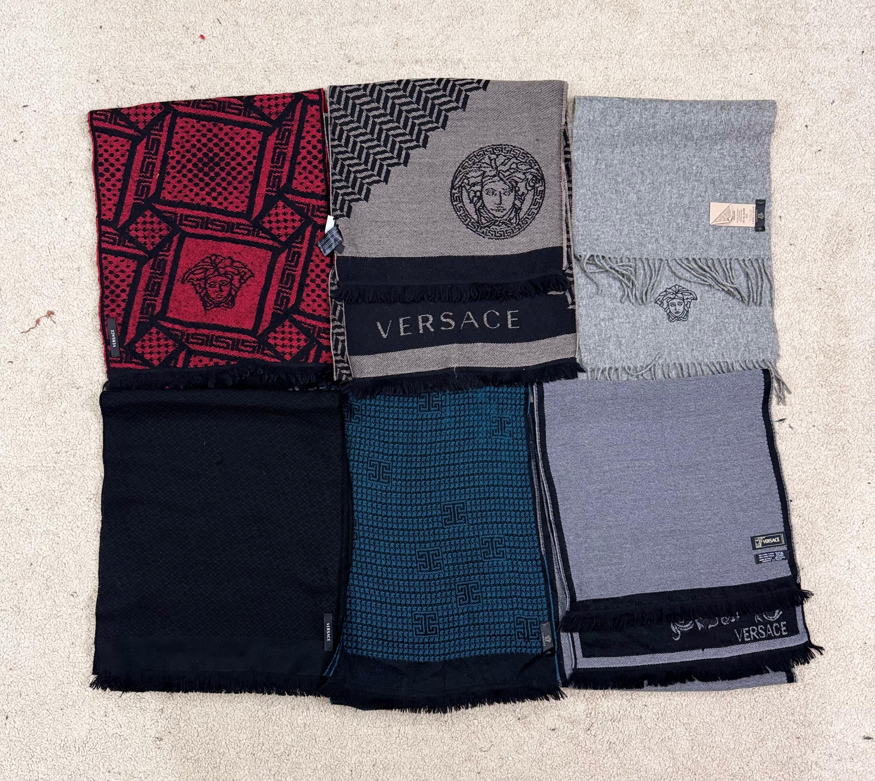 #VV191 Versace Authentic Scarves 15 PCs