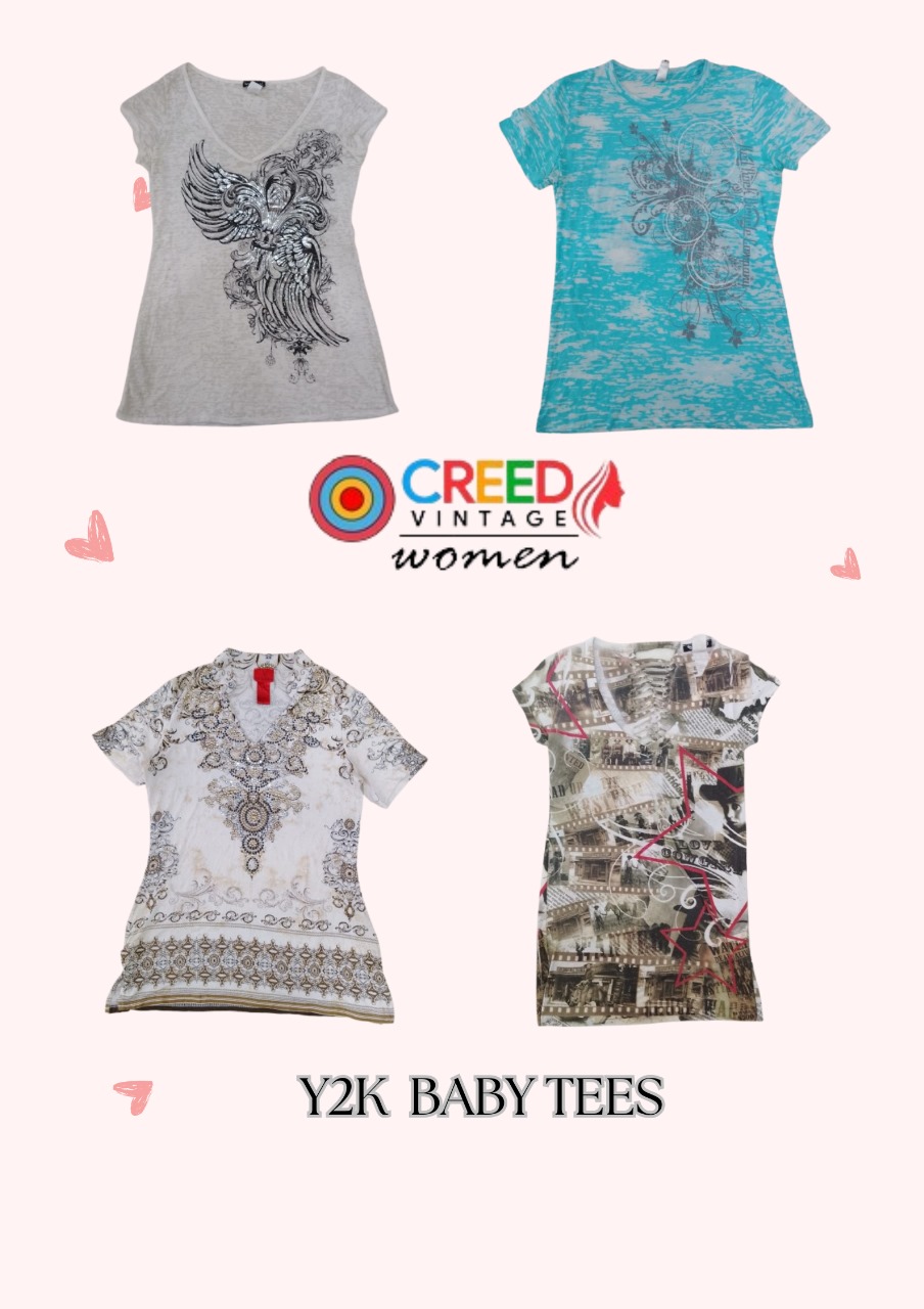 CR2827 T-shirts Y2K Baby - 20 pièces