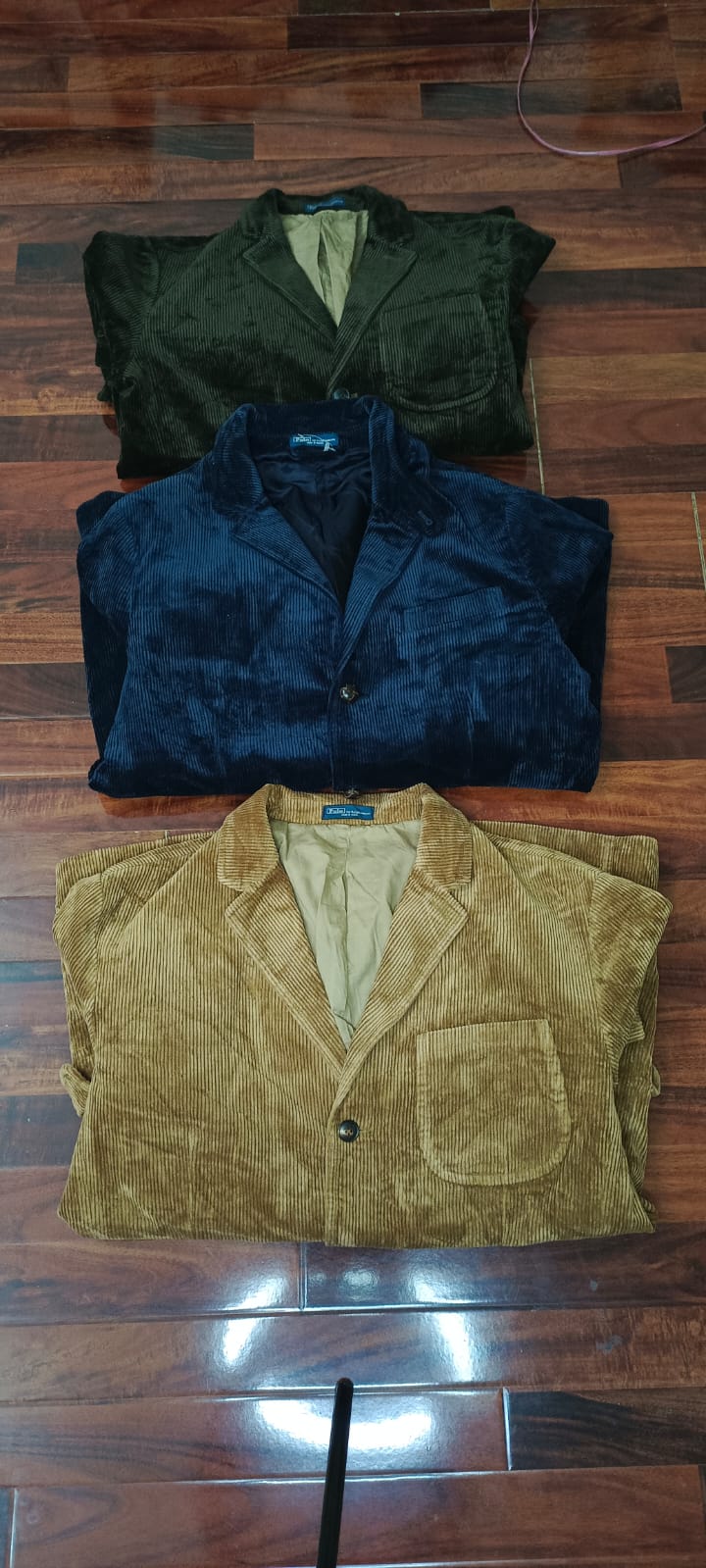 G0098 Vintage Polo Ralph Lauren Cord-Jacken 7 Stück