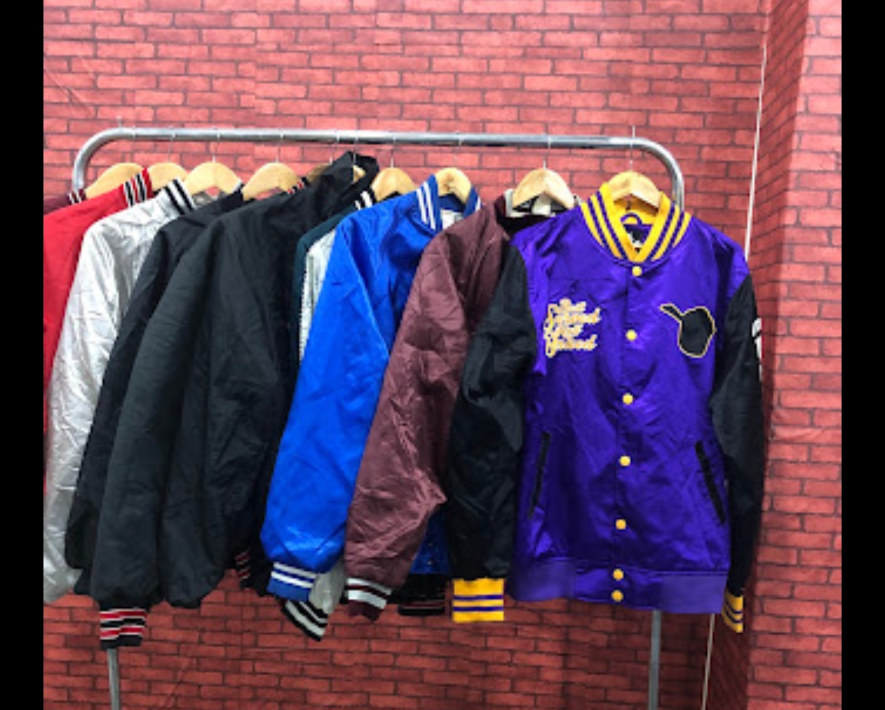 Vestes en satin de baseball 10 pièces