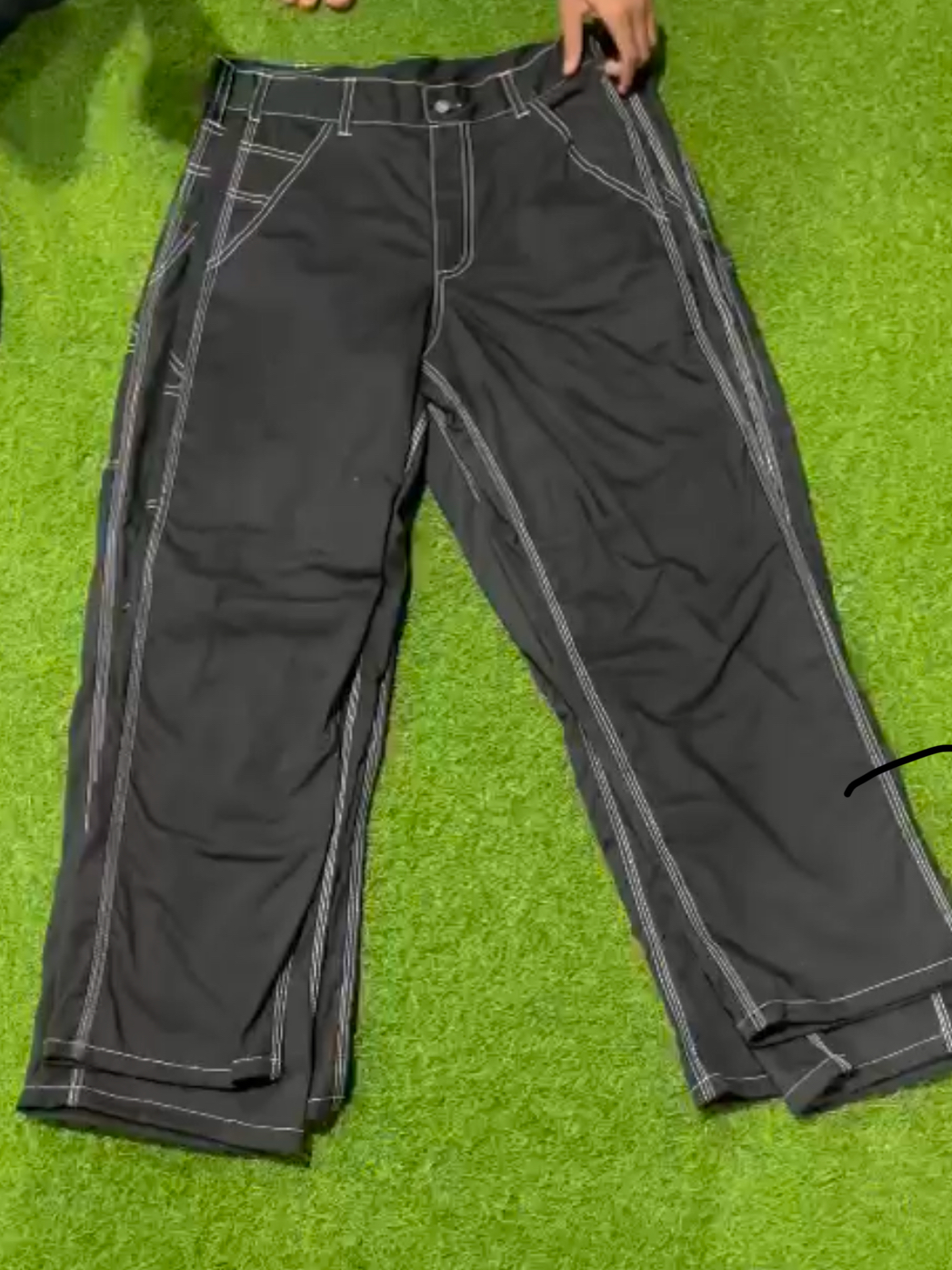 Carhartt Rework-Style schwarze Hose