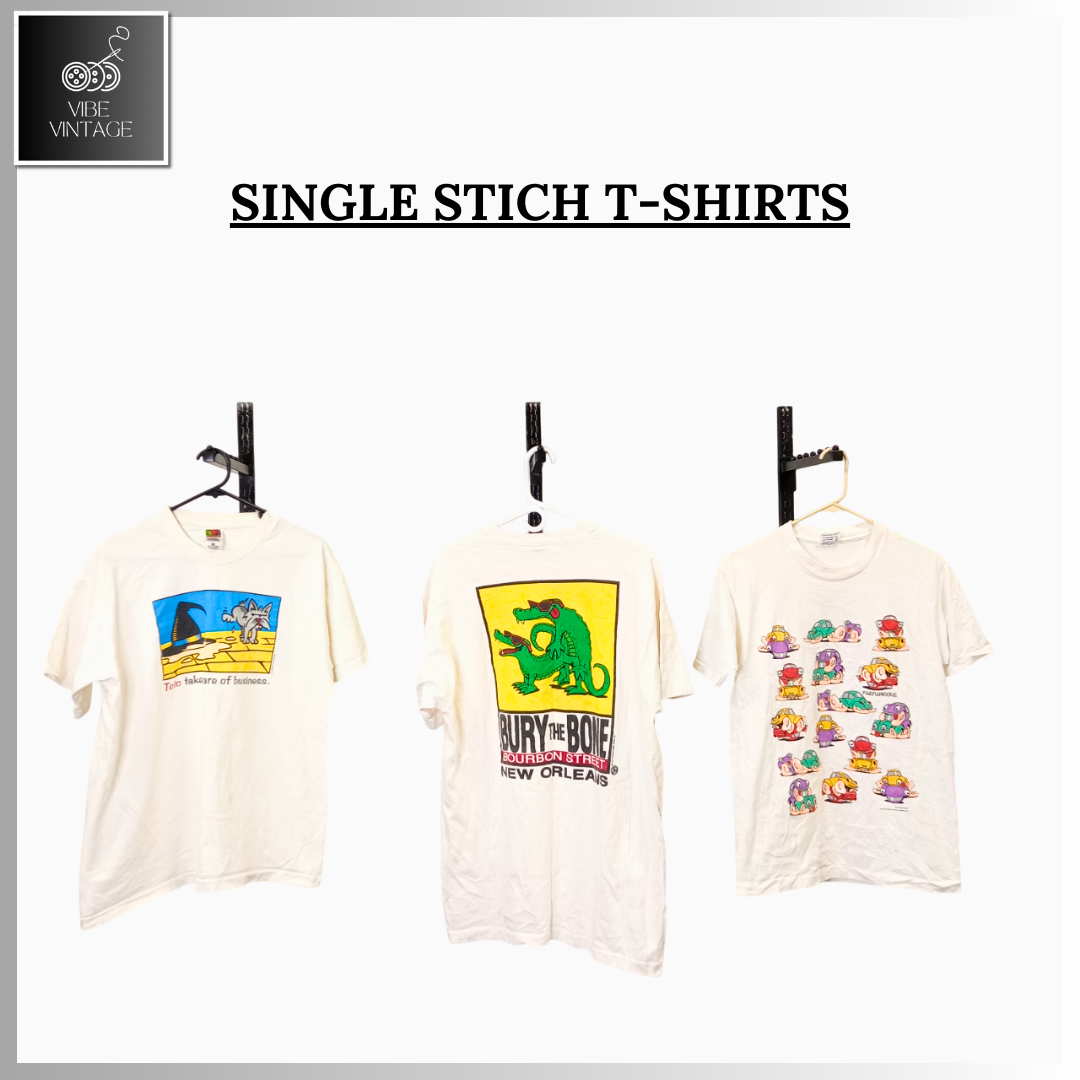 SINGLE STITCH T-SHIRTS - 20 PCS