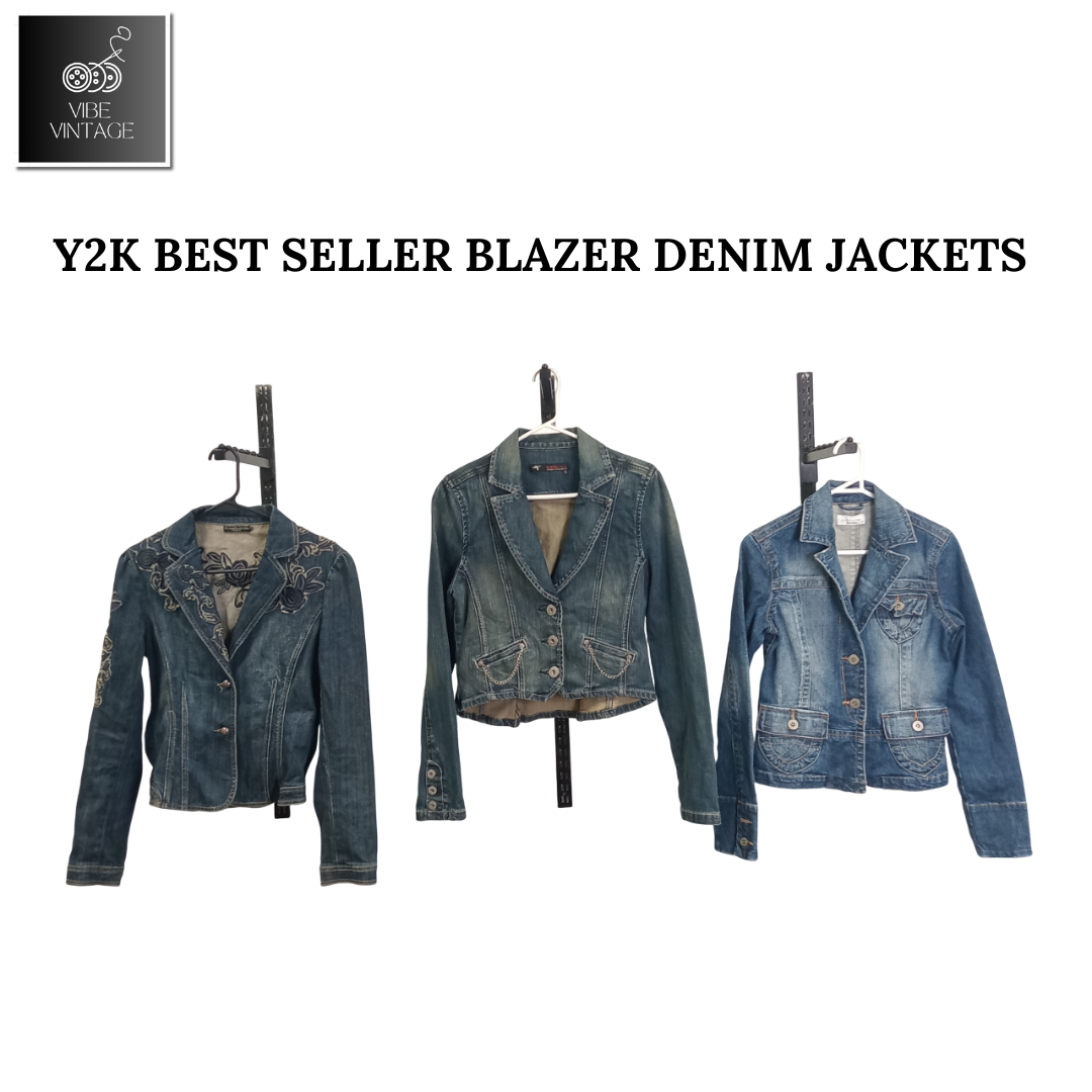 BLAZERS EN JEAN MEILLEURES VENTES Y2K - 12 PIÈCES