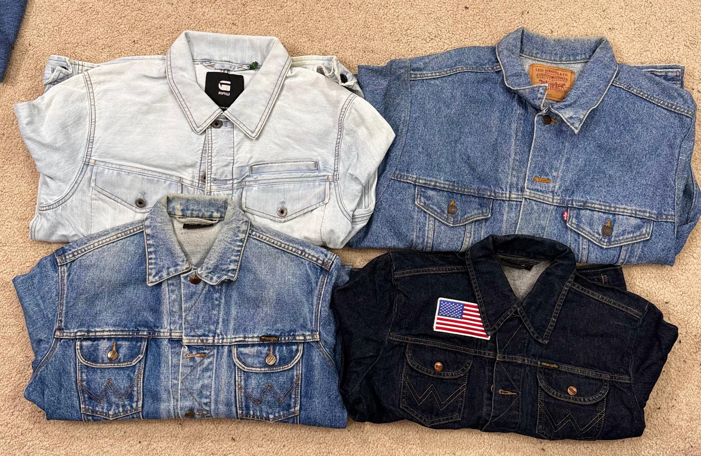 #VV275 Levi’s/Wrangler/G-Star Denim Jacket 5 PCs