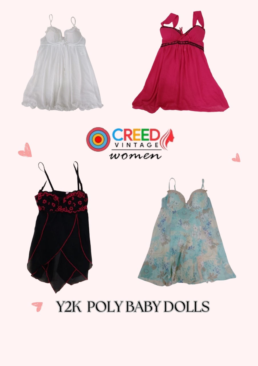 CR2864 Y2K Tops de Boneca Polly - 10 Peças