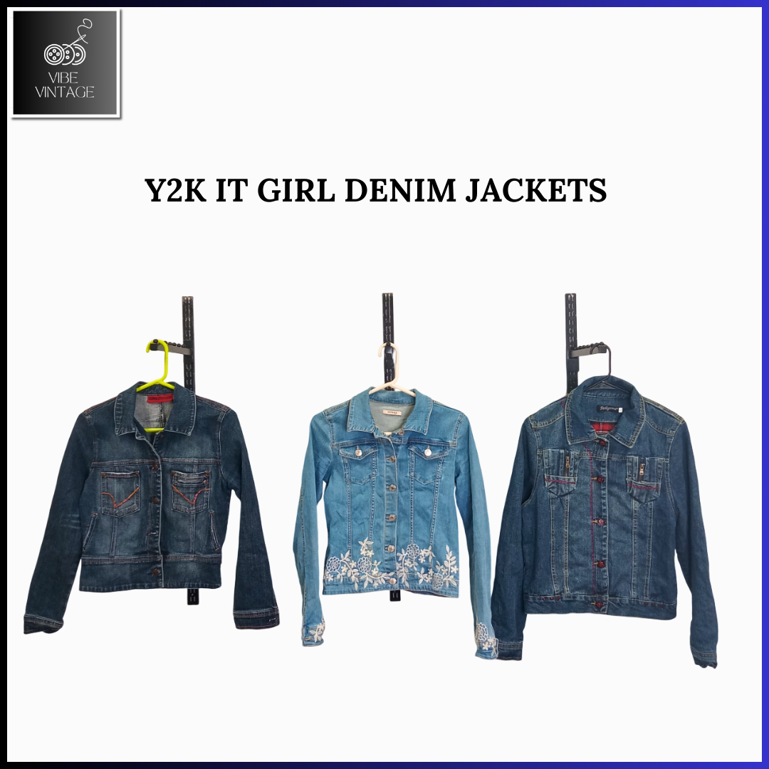 VESTES EN JEAN Y2K IT GIRL - 08 PCS