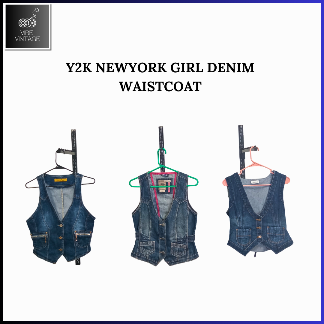 GILETS FILLE Y2K NEWYORK - 08 PCS