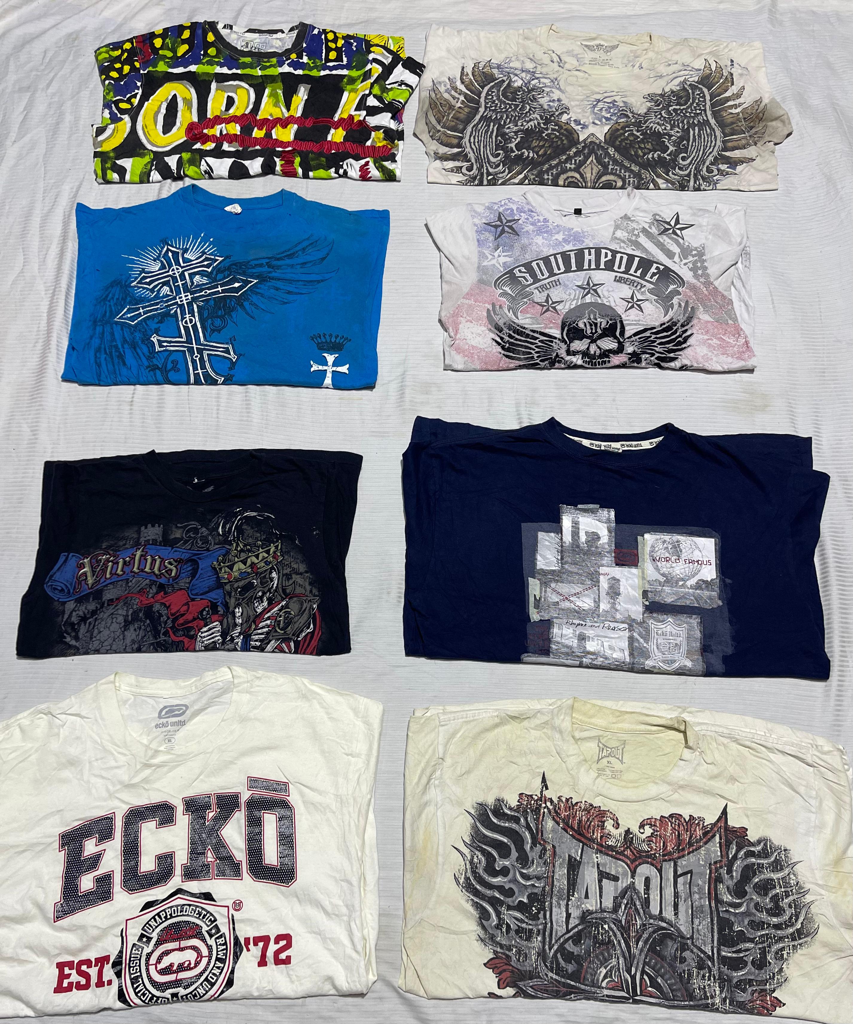 South Pole Tapout Affliction Einige Bedruckte 36 Stück