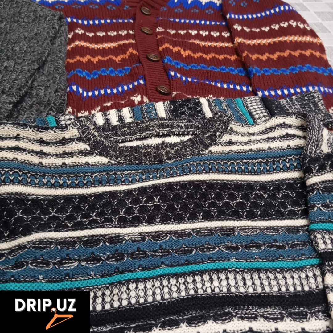 Pulls vintage de Noël - Laine/Cashmere - Fabriqué aux USA, Écosse, Norvège K2811/E10-3