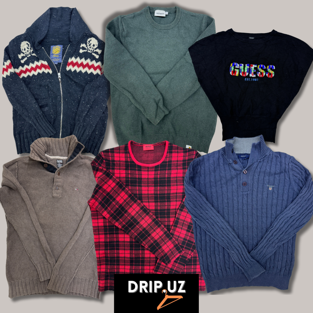 Suéteres de marcas de luxo Carhartt, Boss, Gant, Guess e outras D2811/R10