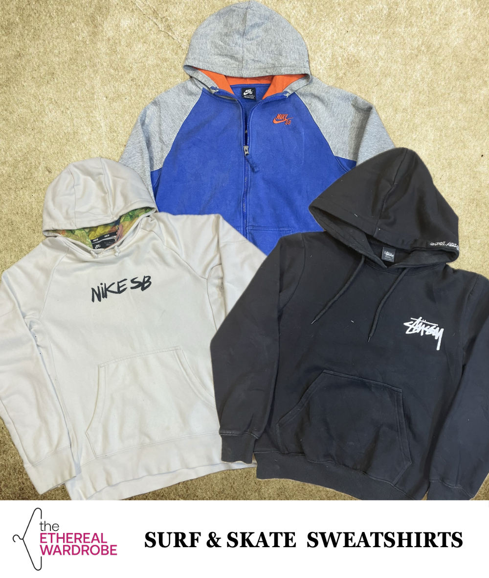 Stussy, Ecko, Quicksilver, Nike SB and other brand Sweatshirts 22pcs