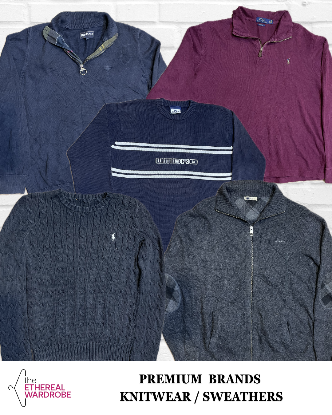 Polo Ralph Lauren, Burberry, Barbour and other brands sweaters / Knitwear