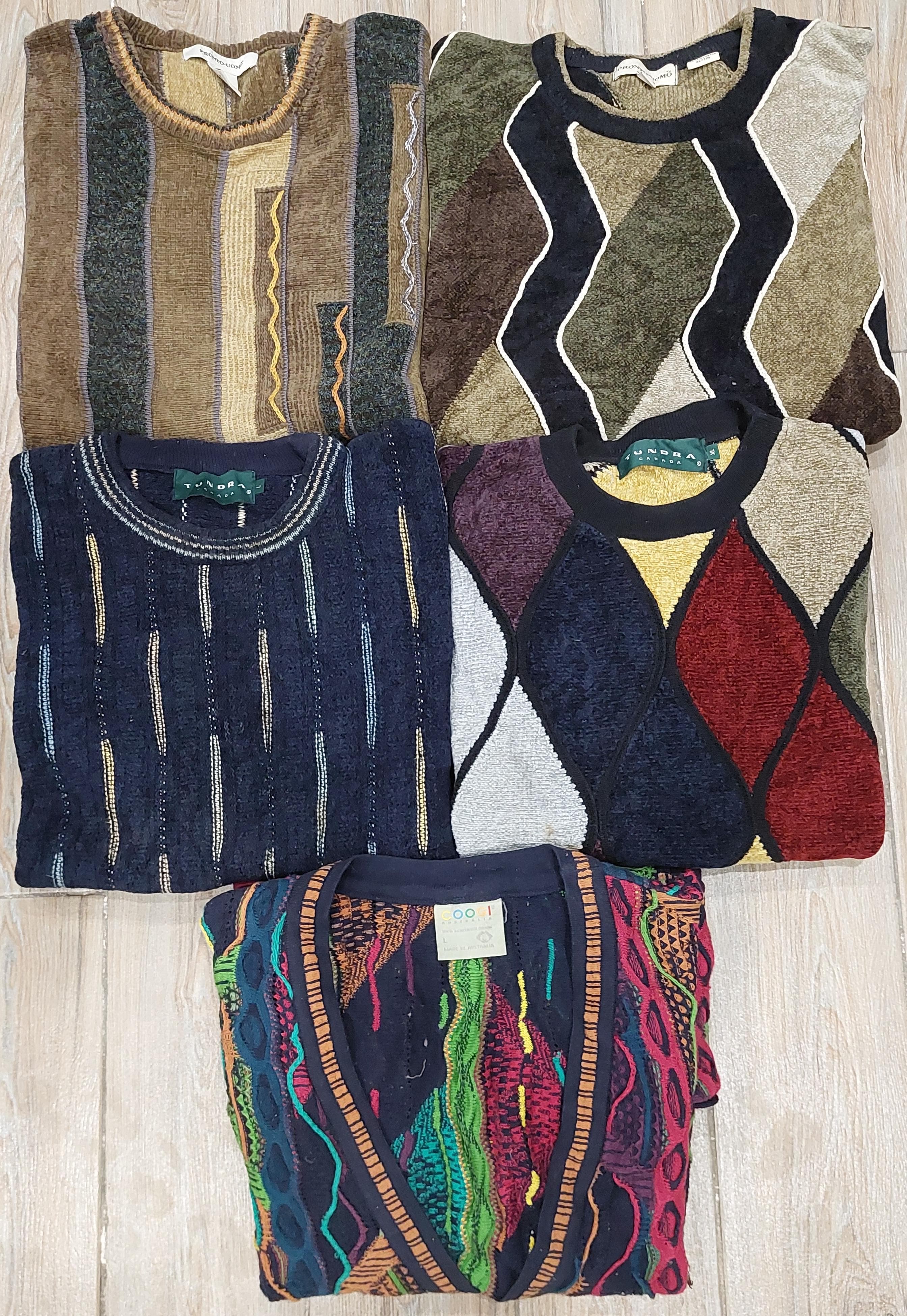 Vintage Coogi & Coogi Style Sweaters - 5 Pieces