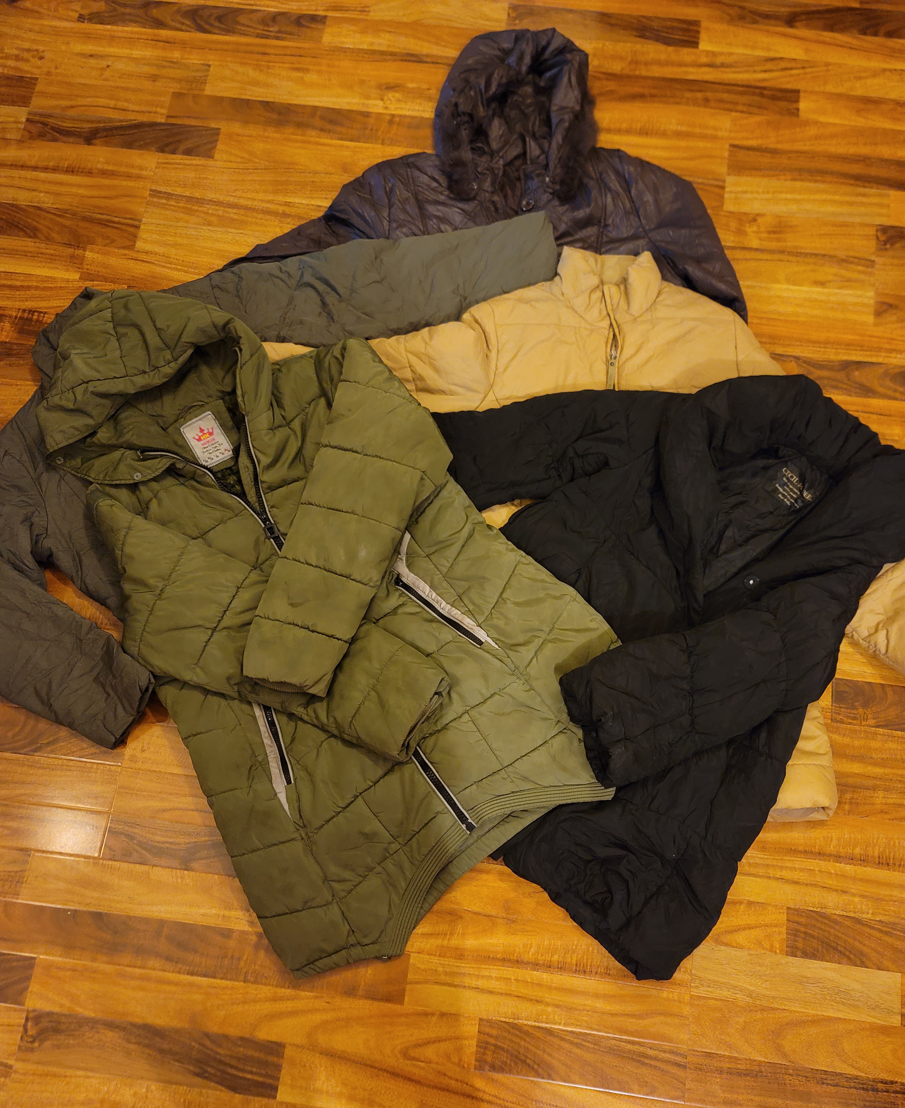 Mixed brand Puffer Jackets And Coats 10 Pcs