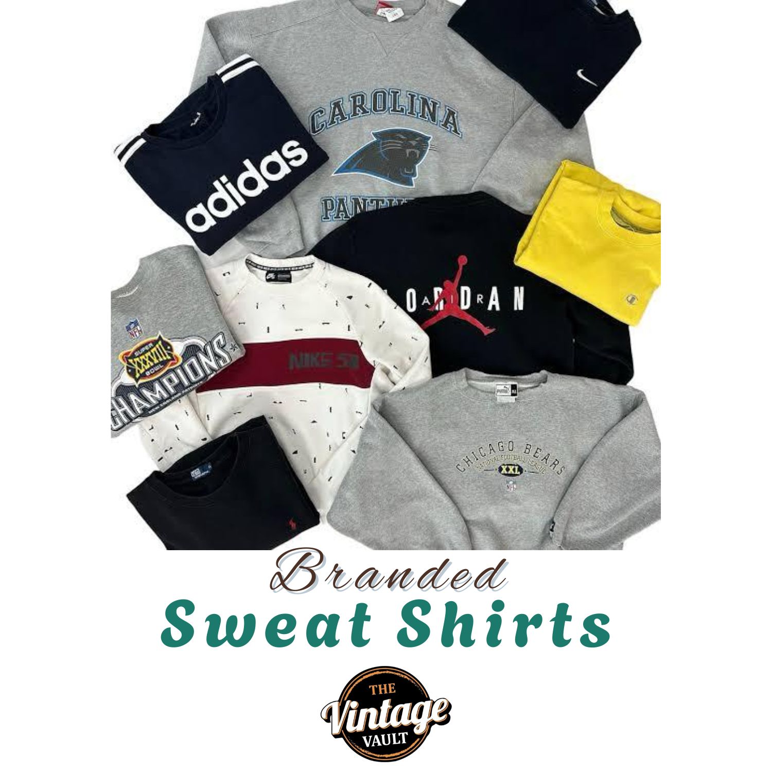 Mix Branded sweatshirts 100 pcs Vintage Wholesale Marketplace Bulk Vintage Wholesale Fleek