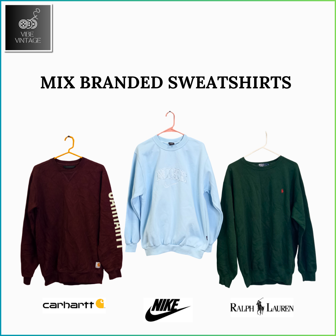 MIX BRANDED SWEATSHIRTS - 13 PCS