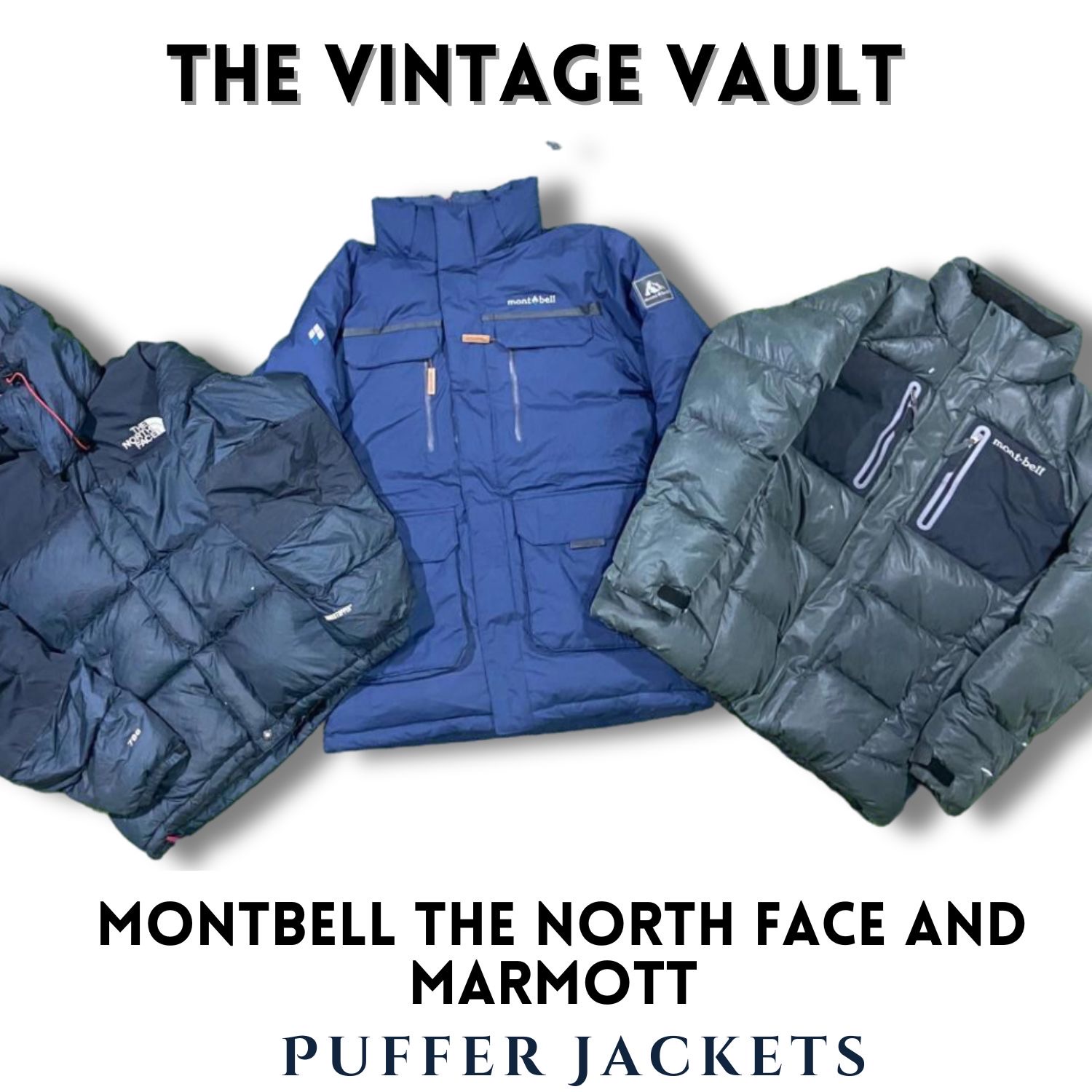 Montbell The North Face and Marmot Puffer Jackets-25 pcs