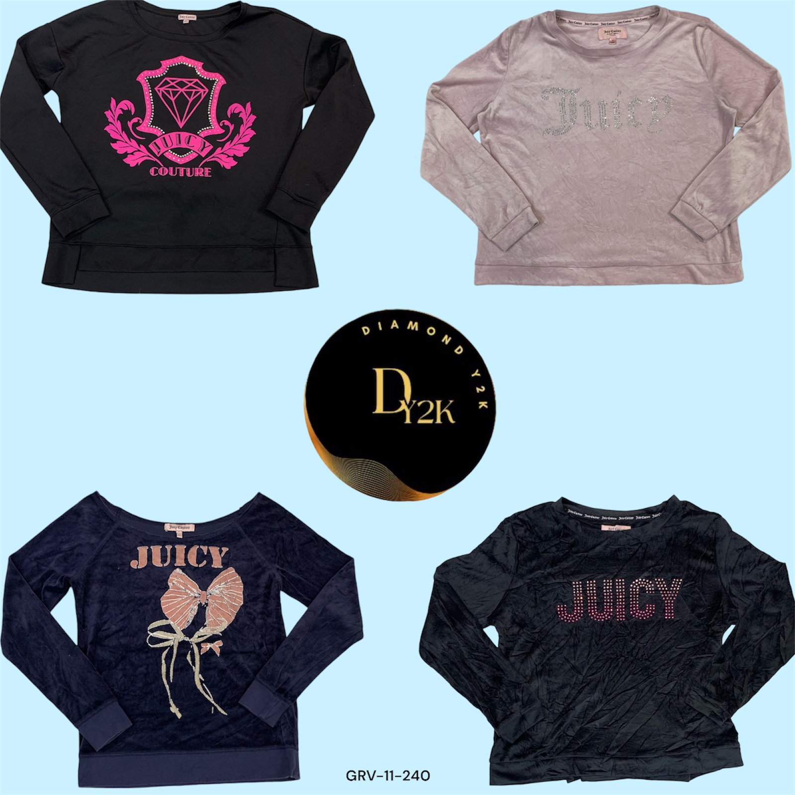 Sweat-shirt en velours Juicy Couture (GRV-11-240)