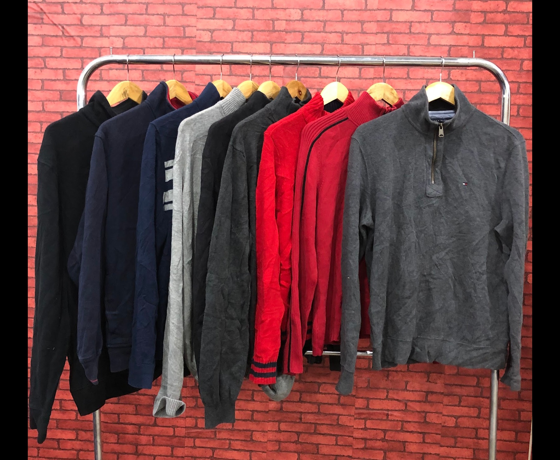 Pulls Tommy Hilfiger 1/4 Zip 10 pièces