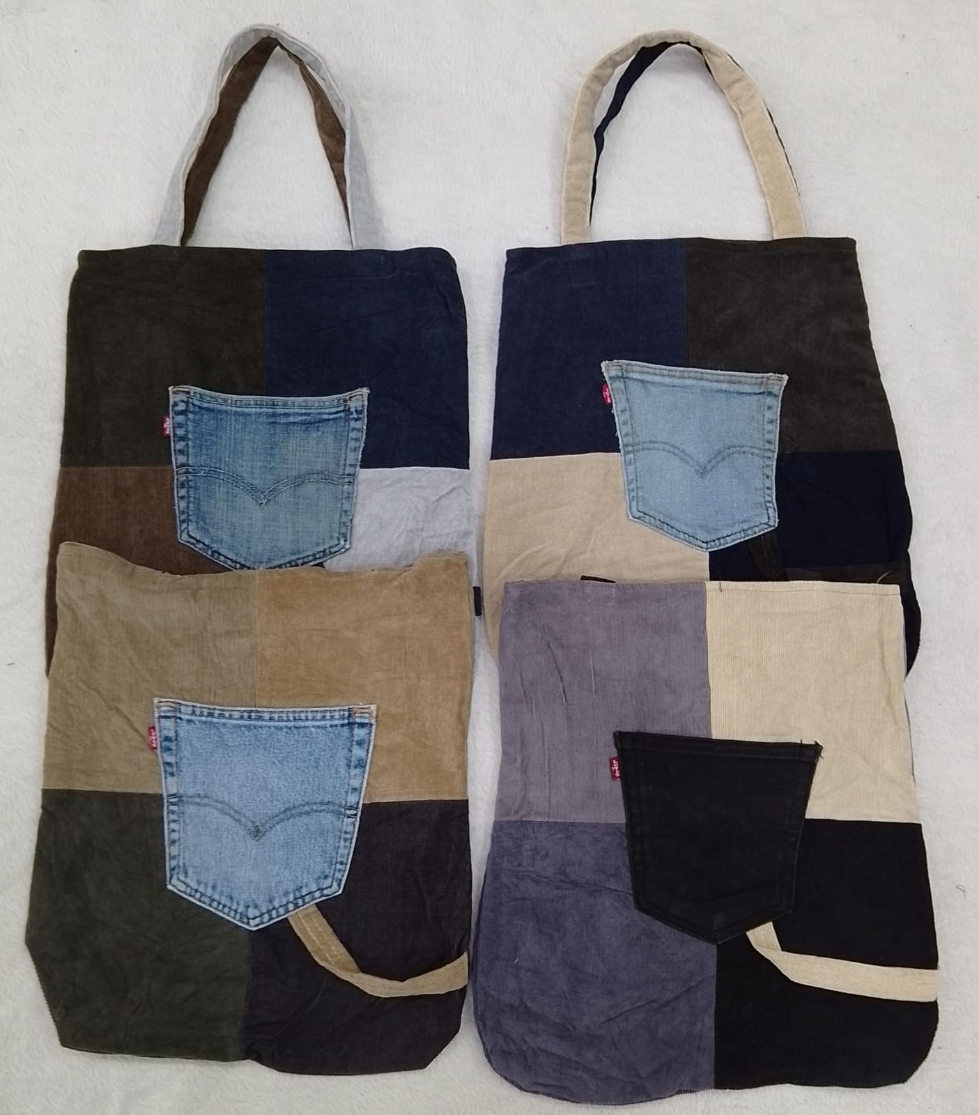 CR2912 Rework Levi's Corduroy Bags - 25 Pcs